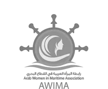 Logo de AWIMA, Arab Women in Maritime Association