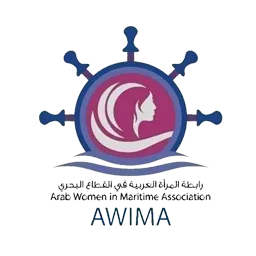Logo de AWIMA, Arab Women in Maritime Association