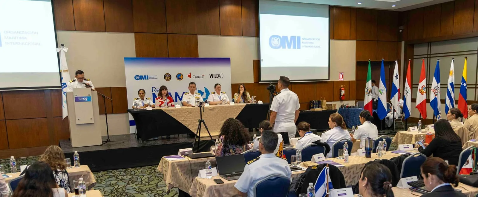 Presentación durante el taller de género