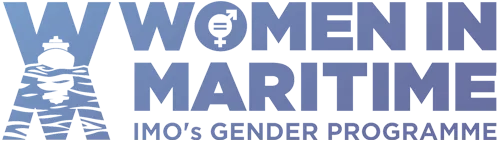 Logo de Women in Maritime, el programa de género de la OMI